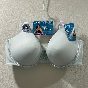 NWT, VANITY FAIR Beauty Back Full Figure No Poke Underwire Bra, Pale Green - 46D